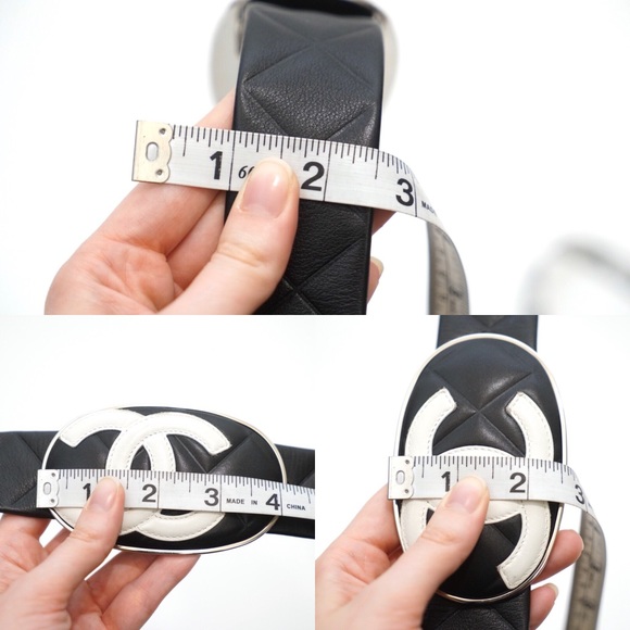 Chanel Cambon CC Logo Quilted Leather Belt - Picture 4 of 8